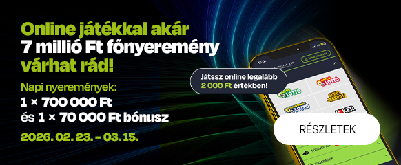 Februári Online nyereményjáték