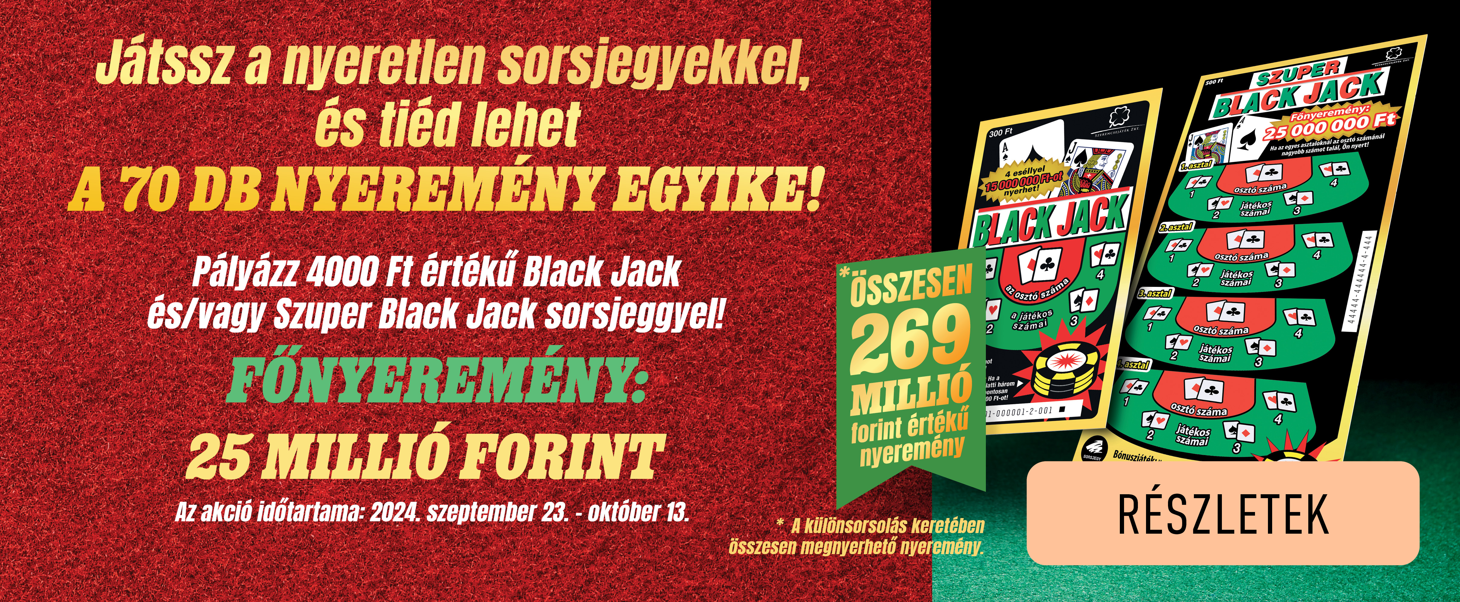 Blackjack és Szuper Blackjack