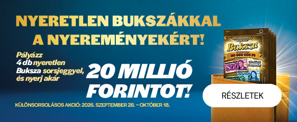 Szeptemberi Buksza sorsjegy akció