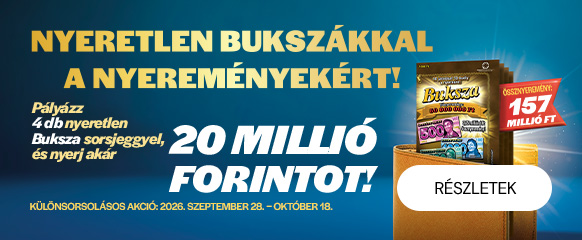 Szeptemberi Buksza sorsjegy akció